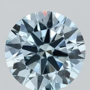 3.2 Carat Round Fancy Intense Blue VS2 Lab Diamond