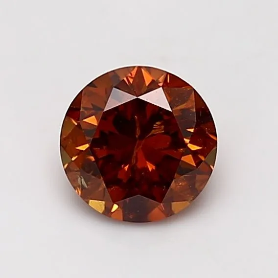 1 Carat Round Fancy Deep Orange I3 Natural Diamond 1 1 Carat Round Fancy Deep Orange I3 Natural Diamond