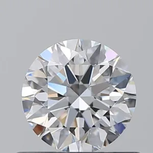 0.61 Carat Round D VVS2 Natural Diamond