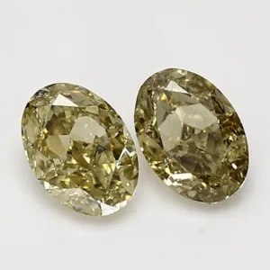 1 Carat Oval Fancy Yellow VS1 Natural Diamond
